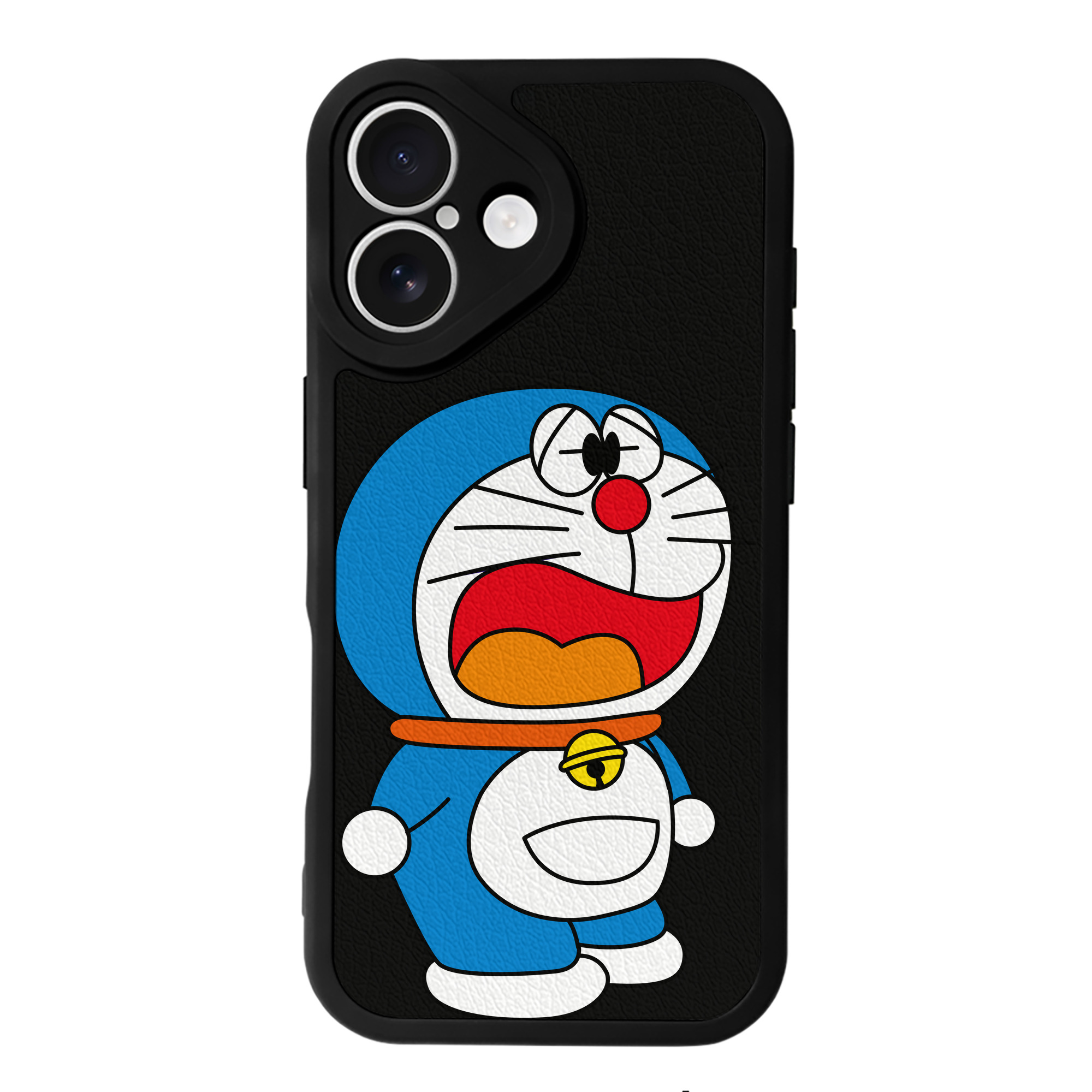 （画像用） ドラえもん Doraemon 【iPhone 16シリーズ対応】シリコンスマホケース（レザー調） 材質：シリコン